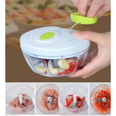 Imagem de Triturador Picador Alho Cebola Vinagrete Alimentos Manual P - MARKELK
