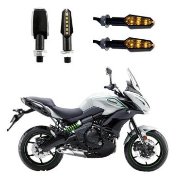 Imagem de KIT 4 Luz Seta Esportiva Pisca de Led Modelo P29 Para Moto VERSYS 650c