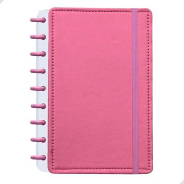 Imagem de Caderno de 9 Discos Caderno Inteligente Personalizável Argolado, Grande 19x25cm Ideal para Estudo, Planejamento e Trabalho Capa Premium (Rosa)