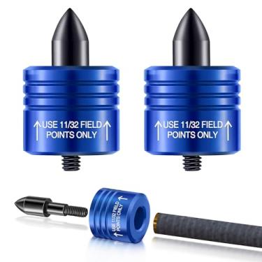 Imagem de Feekoon Pacote com 2 cabeças de decocking de parafuso de balestra e ponta de liberação de flecha de besta apta para a maioria das flechas e parafusos de caça e competição, recurvo de liberação, arco