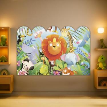 Imagem de Cabeceira de Cama Decorativa Infantil para Quarto de Meninos - Tema Safari (CabCerq-0043)