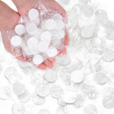 Imagem de Toalhas comprimidas COMNICO 500 unidades descartáveis de algodão branc