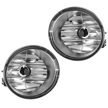 Imagem de TRQ Conjunto de faróis de neblina do lado do motorista e do passageiro compatível com Nissan Armada 2005-2007 2004 Pathfinder Armada 2004-2015 TITAN NI2592112 NI2592119 NI2593119