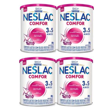 Imagem de Kit 4 Neslac Comfor Composto Lácteo 800g