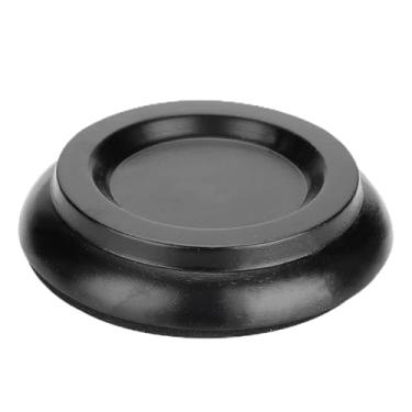 Imagem de Ymiko Tapa de Piano de Piso, Xícaras de Gole de Gech Madeira Redonda 4 PCS Protetores de Piso da Perna de Piano Protegem o Chão Dos Arranhões (Preto)