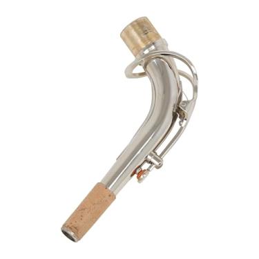 Imagem de harayaa Braço curvo para saxofone soprano, acessórios musicais de tom agudo, peças de de latão de 2,5 cm, bocal de saxofone fácil de instalar