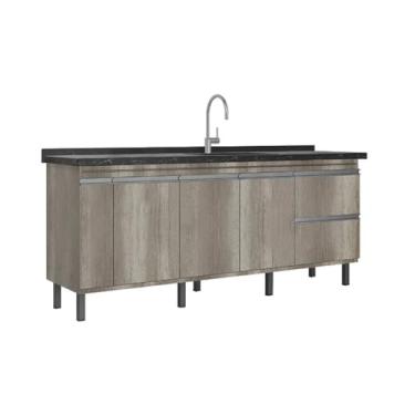 Imagem de Gabinete de Cozinha 174cm Armário 100% Mdf Madeira Barrique