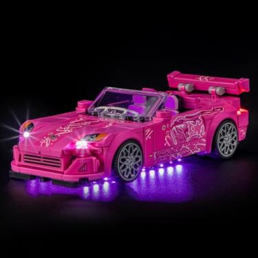 Imagem de GEAMENT LED Light Kit Compatible with Lego 2 Fast 2 Furious Honda S2000 Building Blocks Model - Lighting Set for Speed Champions 77241 (Model Set Not Included)