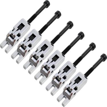 Imagem de 2X Kit 6 Carrinhos Saddles Para Ponte Floyd Rose Prata Croma