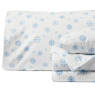 Imagem de Springtree Home Lençóis de flanela portuguesa de luxo | Lençóis de flanela tamanho casal | 100% algodão | Conjunto de lençóis ultramacios, quentes e respiráveis | Jogo de lençol de inverno com bolso