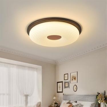 Imagem de Nórdico Moderno Quarto Lâmpada De Teto LED Moda Simplicidade Arte Sala De Estar Estudo De Restaurante Quarto Infantil Corredor Varanda Luz (3804C D53CM)