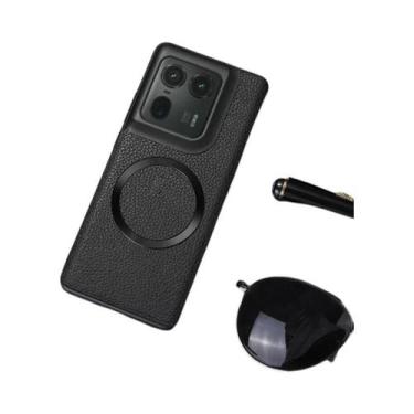 Imagem de Capa De Couro Empresarial Magnética Com Carregamento Sem Fio E À Prova