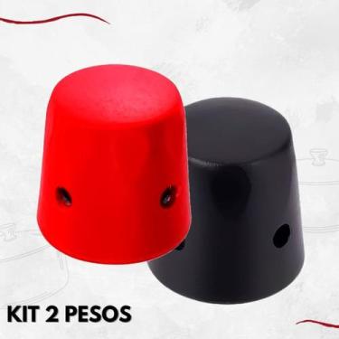 Imagem de Kit 2 Pesos Universal Para Panela de Pressão Capa Plástica - NoBrand