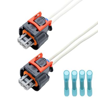 Imagem de 2 peças conector injetor pigtail compatível com motor Duramax L5P 6.6L V8 equipamento multiusos Pigtail Substituir 1936-8140 PT3739 19368140