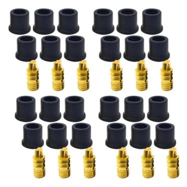 Imagem de Chiller Peças Reparo para Mangueiras Manifold, Kit com 24 Vedações e 12 Acionadores, Preto e Dourado