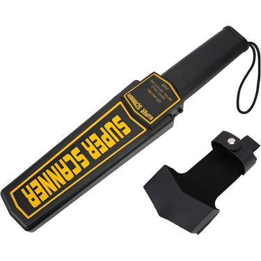 Imagem de Detector de Metal Portátil Super Scanner, 41cm, Alcance 20cm, Bateria 9V, com Alarme Sonoro e Vibração