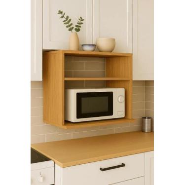 Imagem de Suporte Microondas Forno Armário Aéreo 60 cm Prateleira Rafaro - Rafar