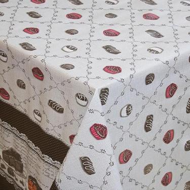 Imagem de Toalha De Mesa Plastica Termica Impermeavel Para Lugares Protecao E Decoracao(Doces,10 cadeiras 3,20x1,40)