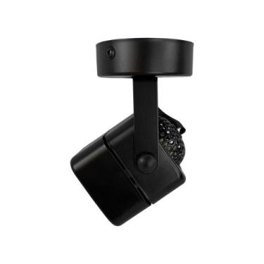 Imagem de Spot Sobrepor MR16 GU10 Quadrado Preto Direcionável DS2398 Delis