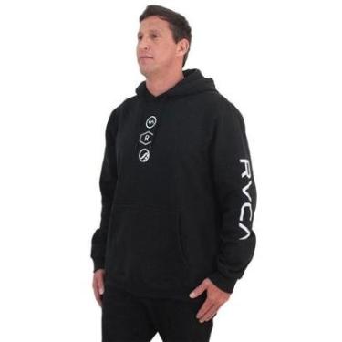Imagem de Moletom RVCA Ruotolo Stack 280 Black-Unissex