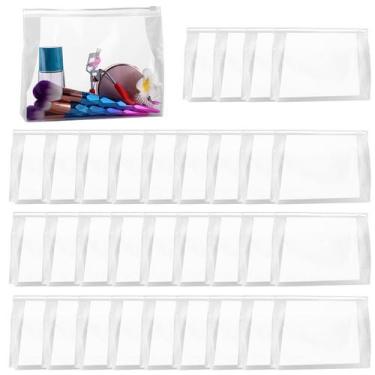 Imagem de Bolsa de maquiagem transparente GAWBYET Mini 50 unidades de PVC imperm