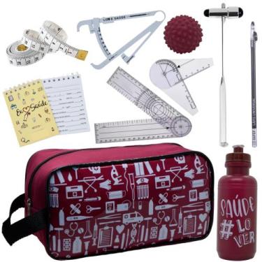 Imagem de Kit De Fisioterapia Goniometro Martelo Buck - Love Saude, NECESSAIRE E
