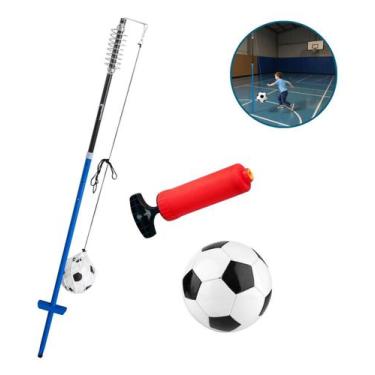 Imagem de Espiribol de Futebol Infantil Importway com Bola de PVC 8" Brinquedo E