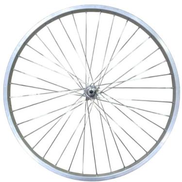 Imagem de Roda 26 36f Mtb Dianteira Aro Comum Polido Raio Fino Cubo Ferro - ROGE