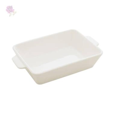 Imagem de Refratário com alça de porcelana lyor branco