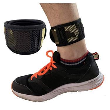 Imagem de Pulseira ajustável Wanty Braço e tornozelo com alças de pulso com bolsa de malha para Fitbit ONE/Flex 2/Alta/Alta HR/Zip/Charge 2/Garmin Vivofit/2/3/4/JR Fitness Tracker, 11inch
