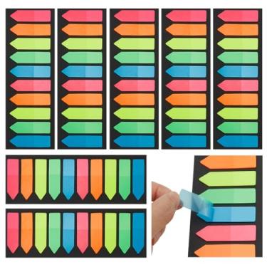Imagem de GOMAKERER 4000 peças de bandeiras adesivas de 5 cores, abas de bandeira de flecha, notas adesivas coloridas para marcadores de página, caderno, agenda, livro didático, organização de arquivos