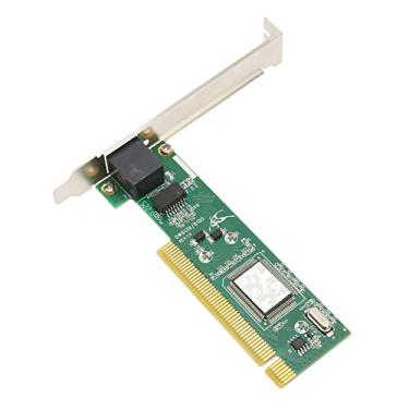 Imagem de Zhjvihx Adaptador de Rede PCIe, Indicador LED de Negociação Automática Placa de Rede PCIe de 10 100mbps para Servidor