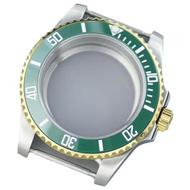 Imagem de FEIYASHI 40 mm Gold Diveing SUB Relógio Masculino Aço Caixa Vidro Safira para NH35 NH34/36 8215 2824 Movimento Acessórios de Relógio (Tampa Inferior de Vidro 4, para Movimento Miyota8215 8205)