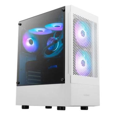 Imagem de Gabinete Gamer Mid Tower 3 Fans Sem Fonte Talos E3 Mesh Branco Gamdias