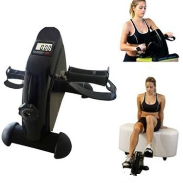 Imagem de Bicicleta Fisioterapia Ergometrica Mini Bike Simulador Digital Lcd Para Braços E Pernas Portatil Profissional