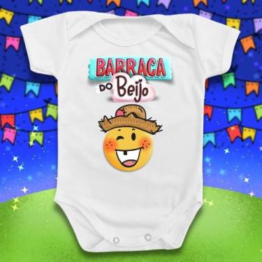 Imagem de Body Bebê Festa Junina Divertido Barraca Beijo Menino Menina - Borizin