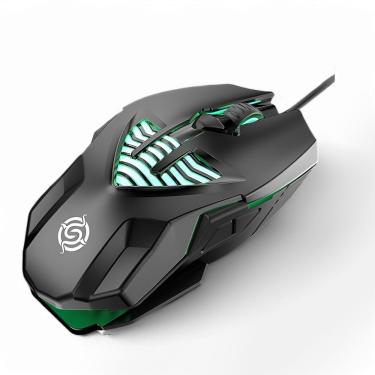 Imagem de Mouse Gamer K-snake Q1 óptico Rgb Usb Com Fio Dpi Ajustável 3200 Para Jogos Pc - Preto