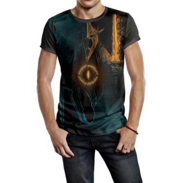 Imagem de Camiseta Masculina Senhor Dos Anéis Cavaleiro Negro Ref:728 - smoke, P