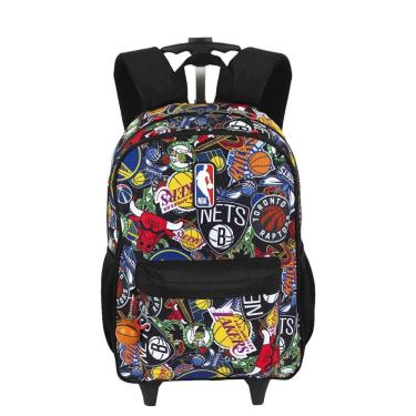 Imagem de Mochila Carrinho Externo Nba Begins Logos - Preto