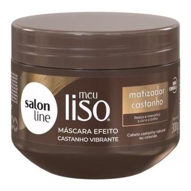 Imagem de Máscara Meu Liso Matizador Castanho Salon Line 300g, Rotina Capilar