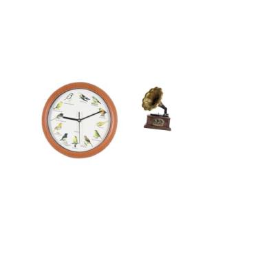 Imagem de Fenteer Relógio de Parede de Pássaro Canoro, Escultura Colecionável, Relógio de Pássaro, Estátua Vintage, Relógio Pendurado, Decoração, Estatueta de Resina, R