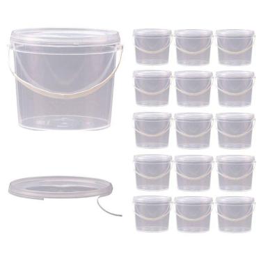 Imagem de Balde 1.8L Para Guardar Produtos Para Panificação 15 Pçs