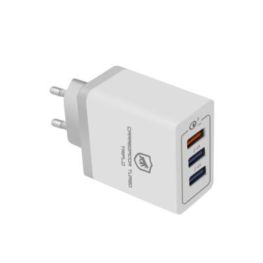 Imagem de Carregador Turbo Triplo - Branco - Gorila Shield