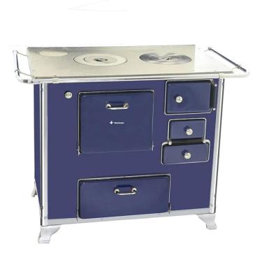Imagem de Fogão a Lenha Tradicional 02 Venâncio Gabinete Azul FL2GCX