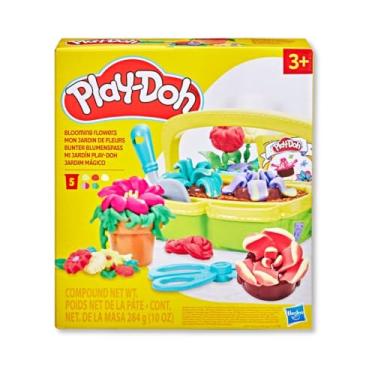 Imagem de Play-Doh Jardim Mágico Conjunto de massinha com acessórios e 5 potes de massa de modelar, para crianças a partir de 3 anos