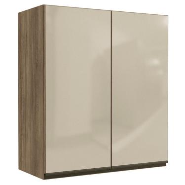 Imagem de Armario Aereo 2p Vidro 80 Cm Mdp Maxxi G765 Kappesberg Nogal