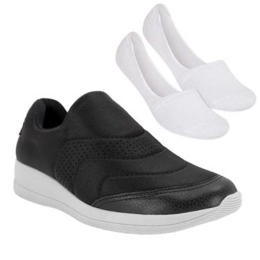 Imagem de Kit Tênis Usaflex Casual Feminino + Par de Meia