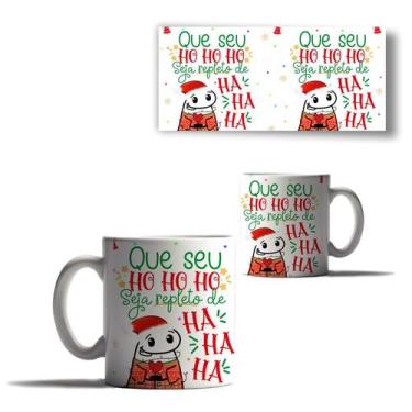Imagem de Caneca Porcelana Natal Flork Noel Que Hohoho Tenha Hahaha - Enjoy Shop
