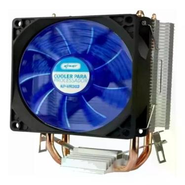 Imagem de Cooler Para Processador Intel E Amd Com Led Azul Kp-Vr303