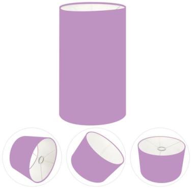 Imagem de Cúpula Abajur Cilíndrica Cp-8002 Ø13x30cm Lilás - Vivare